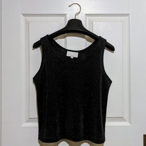 🌟 Vintage Sparkly Black Cache Tank Top 🌟